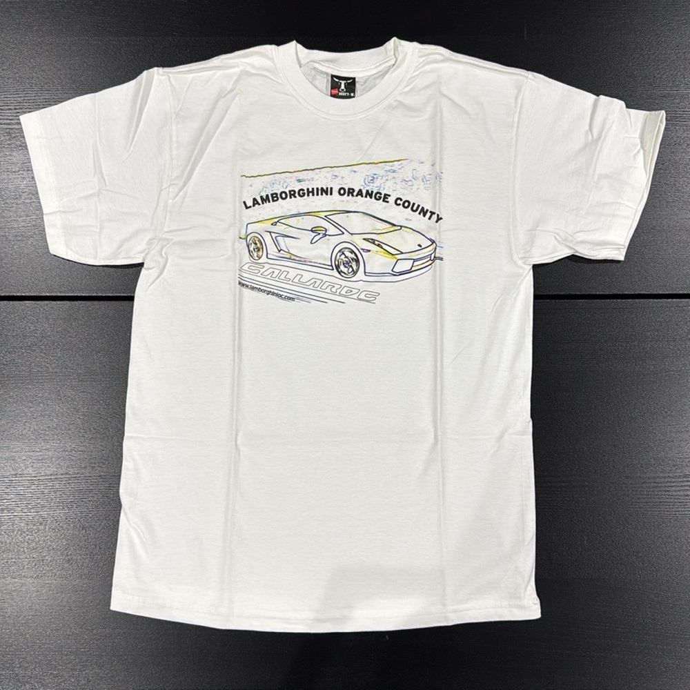 Lamborghini Orange County Gallardo White T-Shirt - Medium